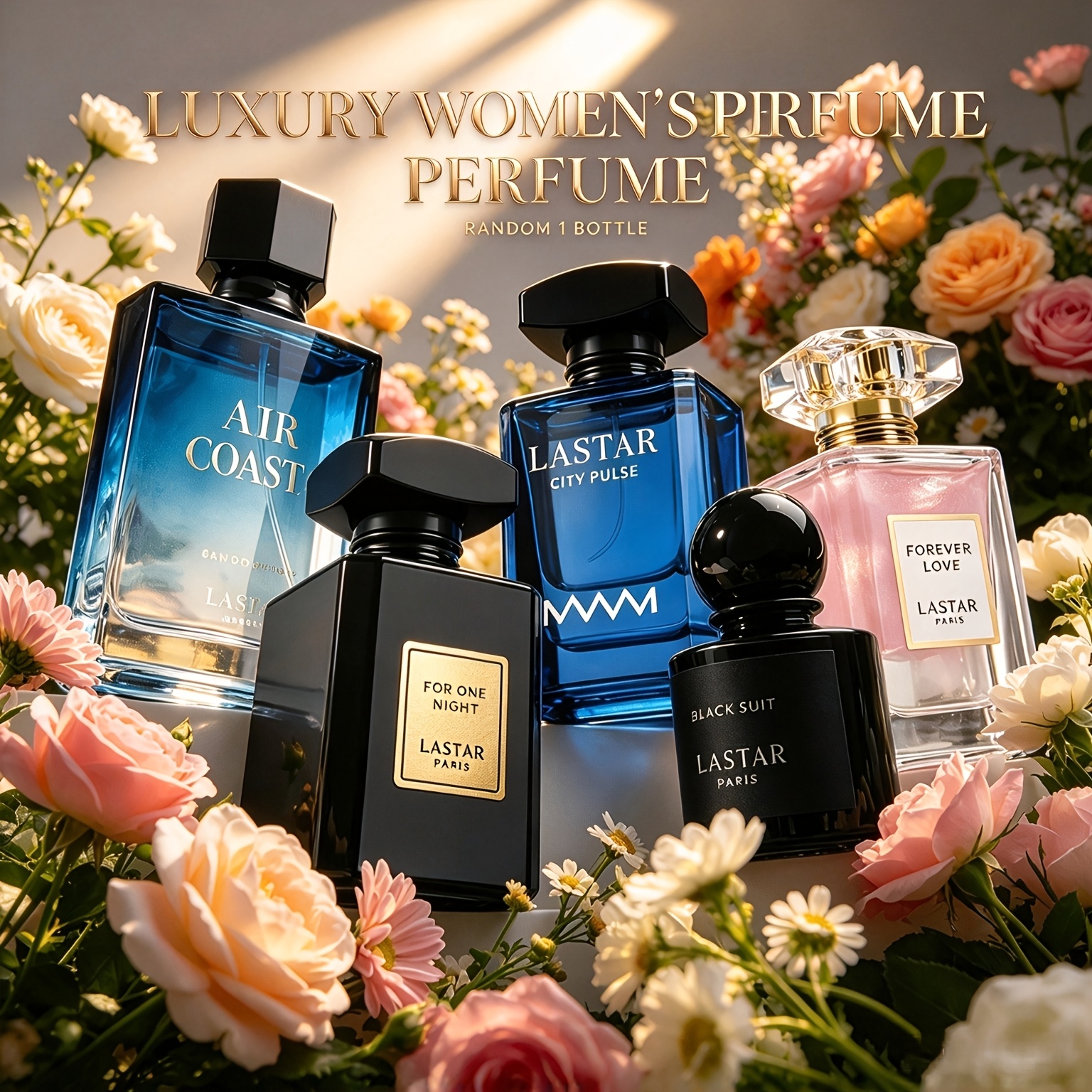 TEMU A Luxurious Women's Perfume 1 Bottle, 30ml/50ml/55ml With A Unique, Long-lasting, And Rich Fragrance. As An Exquisite Holiday Gift, A Surprise
