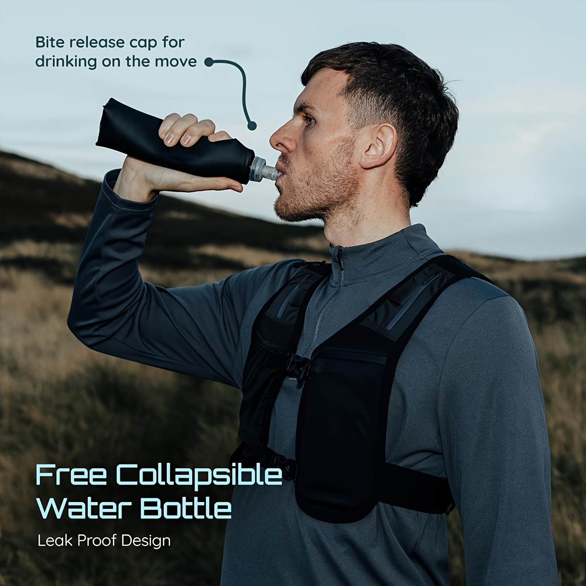 portable lightweight running cycling vest pack lock closure Temu