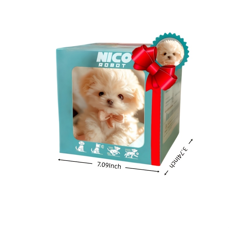 simulation machine dog puppy interacts like a real electronic dog and is suitable for children to play with interactive toys that   and make sounds the special edition   with a drawstring and a cute bow tie ideal birthday gift Product details 3