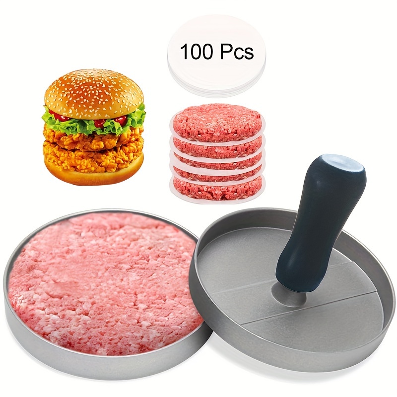 

versatile" 1pc Non-stick Burger Press - Perfect For Beef, Cheese & Veggie Patties - Ideal For Bbqs & Outdoor Grilling - Kitchen Gadget