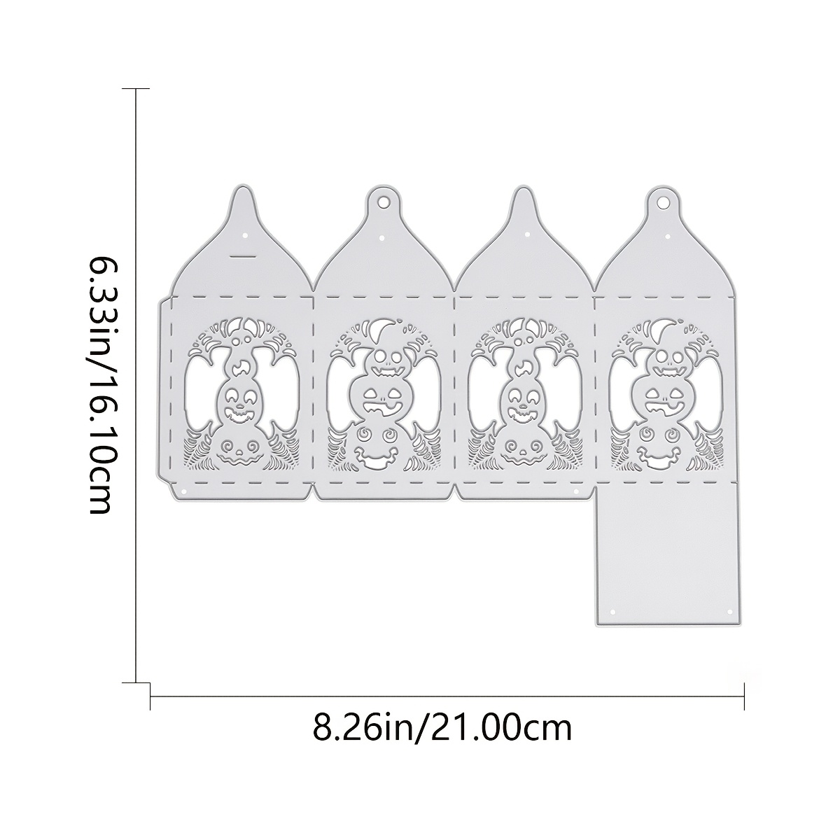TEMU 1pc Halloween Pumpkin Lantern Metal Die - Jack-o'-lantern With Elegant Patterns, Compatible With Die-cutting Machines (e.g. Crafters,