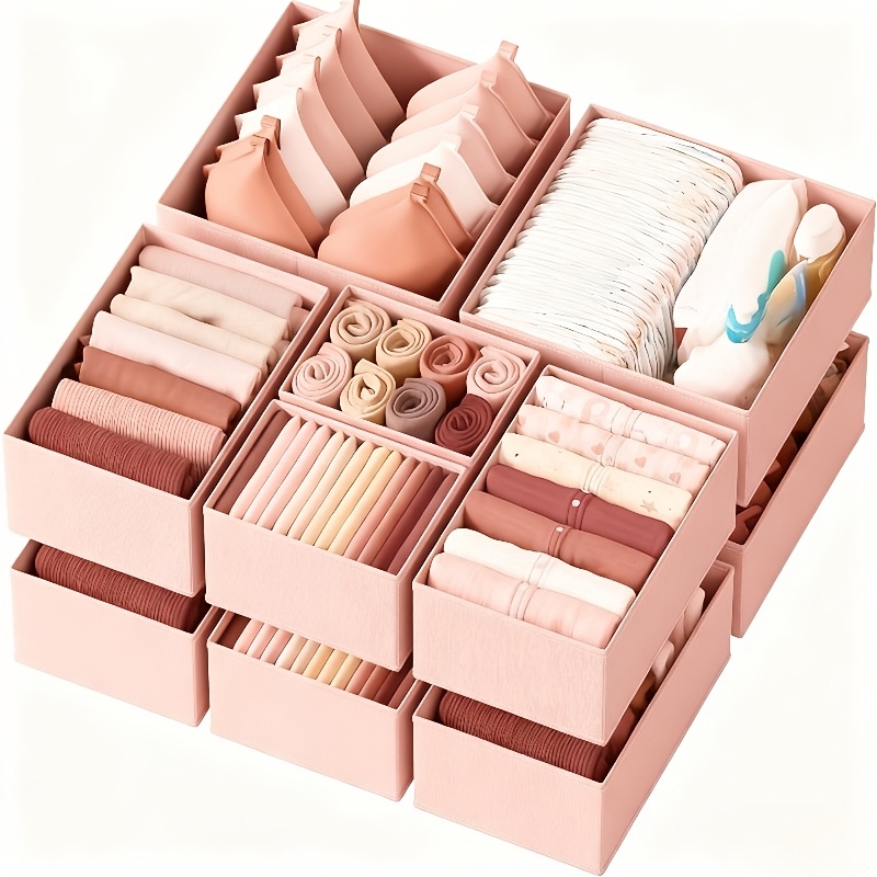 A Collection Of 12 Storage Boxes For Wardrobes - Ideal For ' Rooms And Bedroom Organization, Designed For - Washable Non-woven Containers - Storage Solutions For Organizing Wardrobes