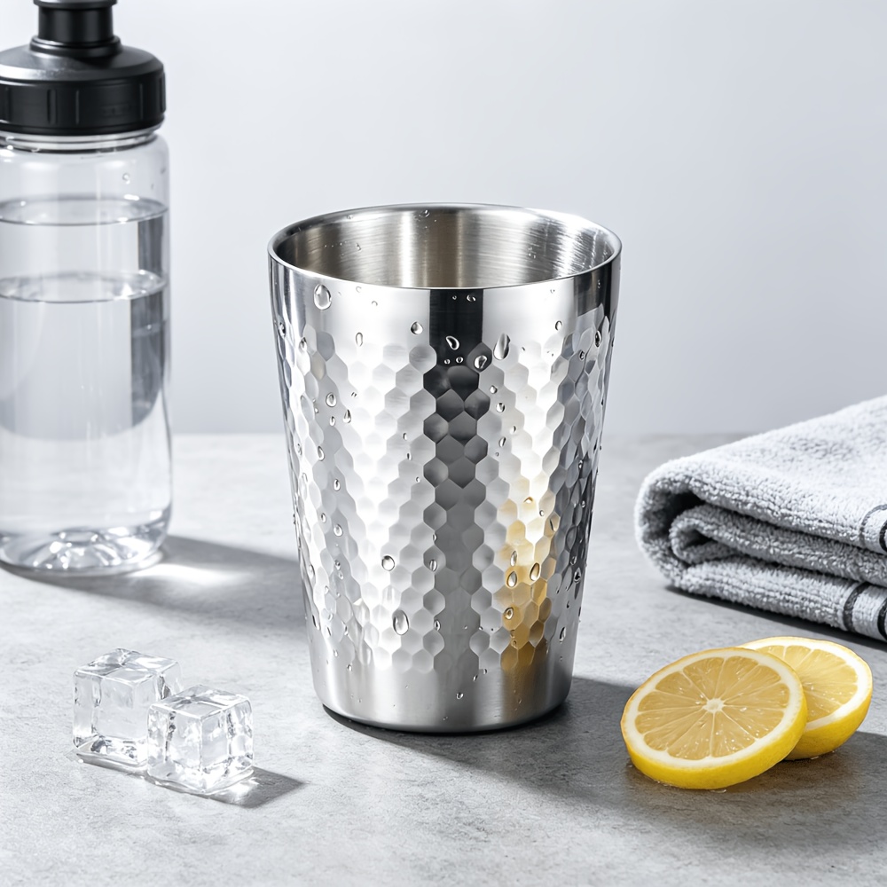 TEMU à bière à double paroi en acier inoxydable à motif , verre de bière artisanale haut de gamme robuste, durable, -chute et résistant à la chaleur.