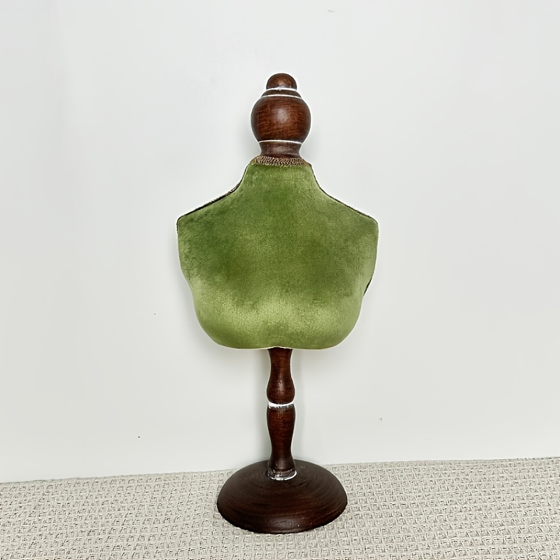 TEMU 1 stuk ketting sieraden display standaard, meerdere maten beschikbaar, groen fluwelen ketting sieraden opbergdisplay standaard voor etalage