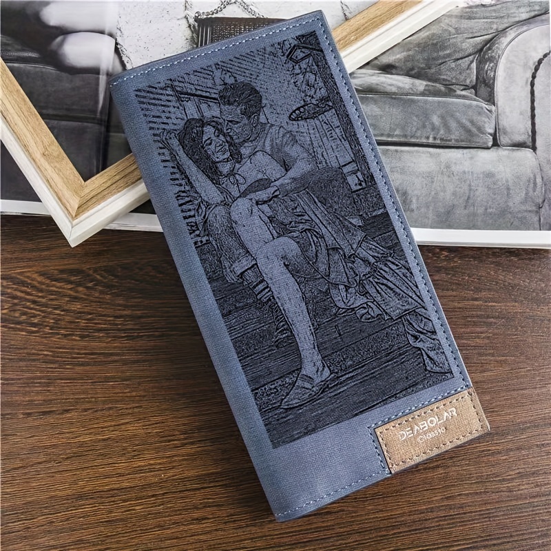 

Custom Photo Wallet For Men - Personalized Faux Leather Money Clip, Perfect Gift For Dad, Husband, Son, Boyfriend On Graduation, Father's Day, Birthdays & Anniversaries