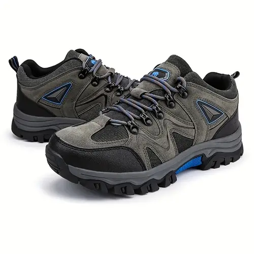new mens lace up hiking shoes wear resistant and non slip outdoor sports road hiking shoes
