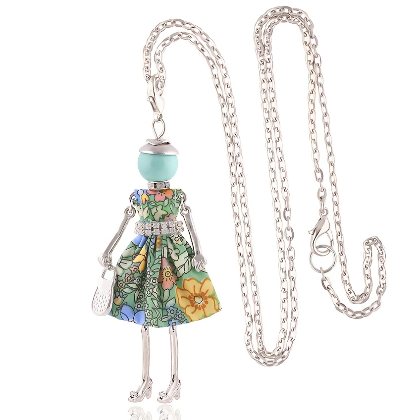 E-shop Modische Damenhalskette mit klassischem französischem Anhänger, floraler romantischer Bohemian-Charme, neuestes Halsaccessoire für