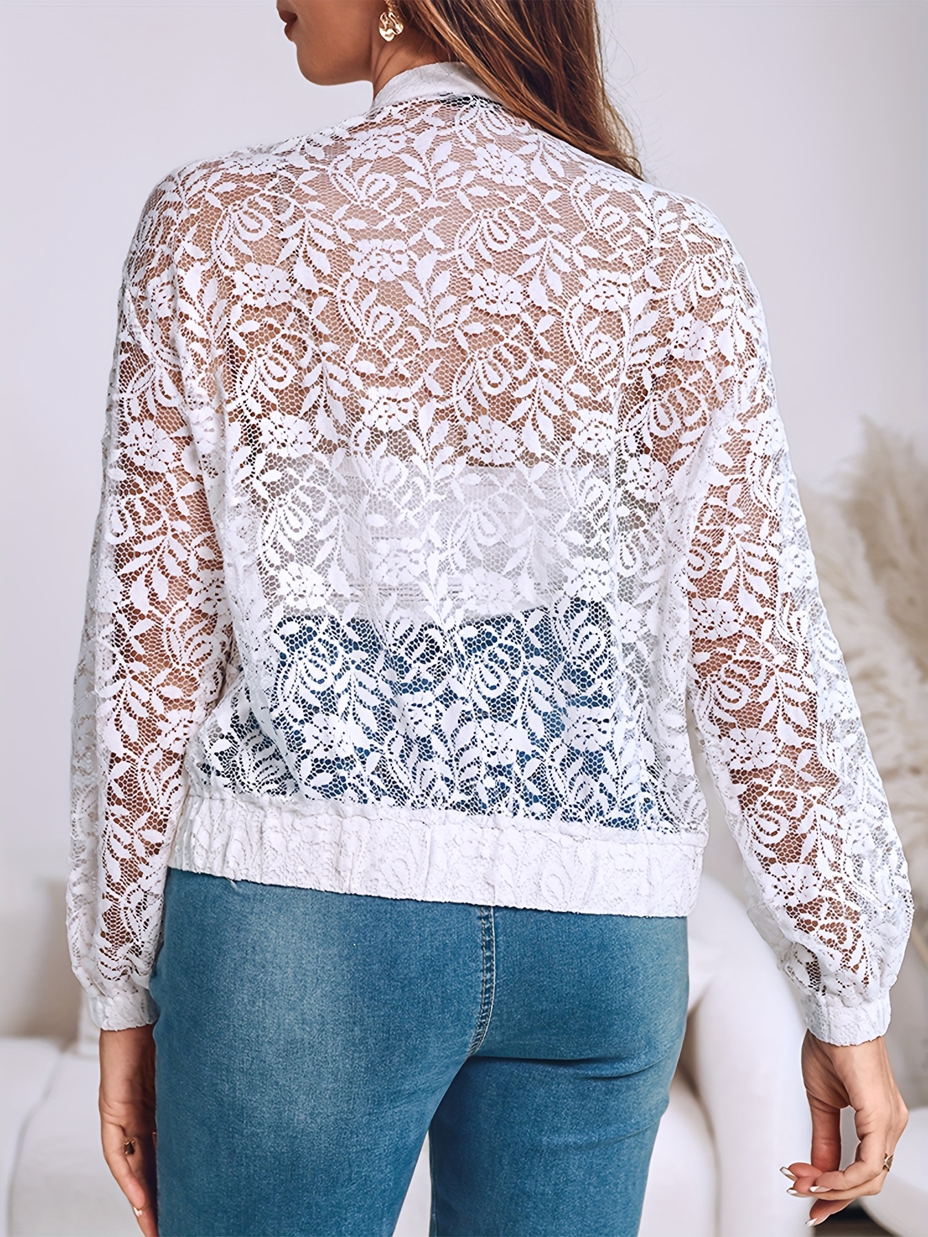 FLOWER MIX LACE SHEER JACKET AMERI Ameri Vintage アメリ