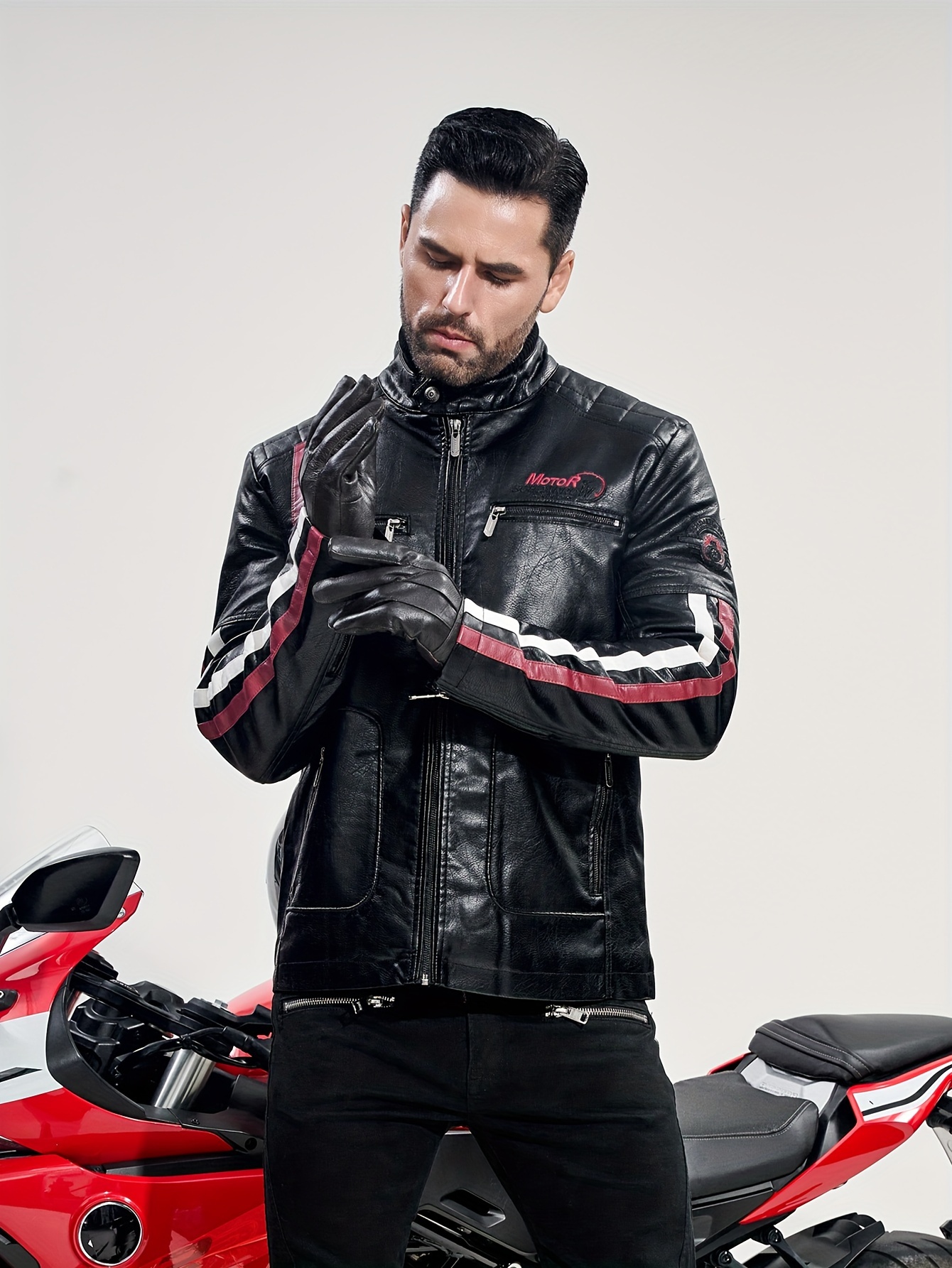 Triumph Beachley Jacket, store Gr. S, Lederjacke, Motorradjacke