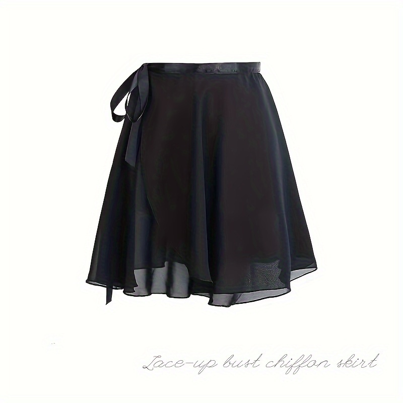 elegant womens ballet dance skirt high quality chiffon tie Temu