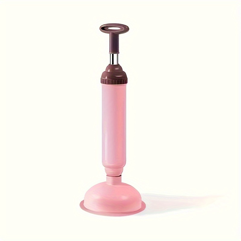TEMU 1pc Vacuum Toilet, Absorbing Leather Tweezers, Wipe, Kitchen Clogging And Dredging Device, Household Toilet Sewer Leather Sucker