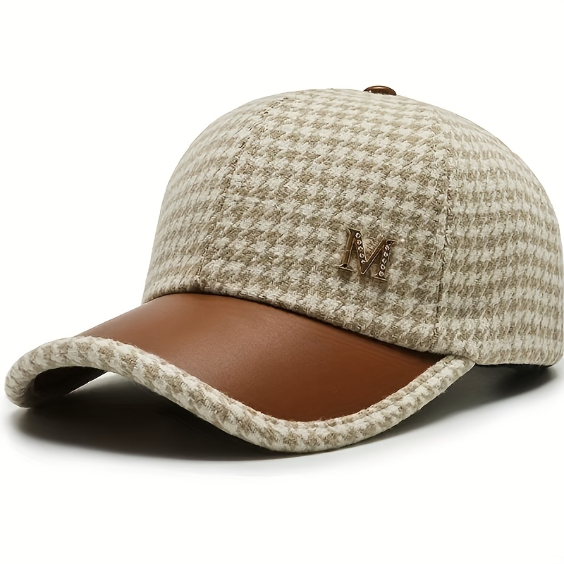 Image of Men's And Women's Autumn Winter All-match Warm Hard Top Baseball Cap Outdoor Sunscreen Sunshade Duck Tongue Cap