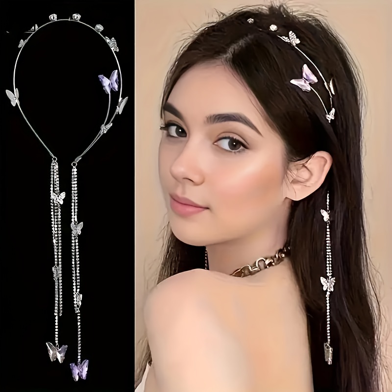 

1pc Elegant Decorative Head Band Vintage Tassel Hair Hoop For Women And Daily Use Wear