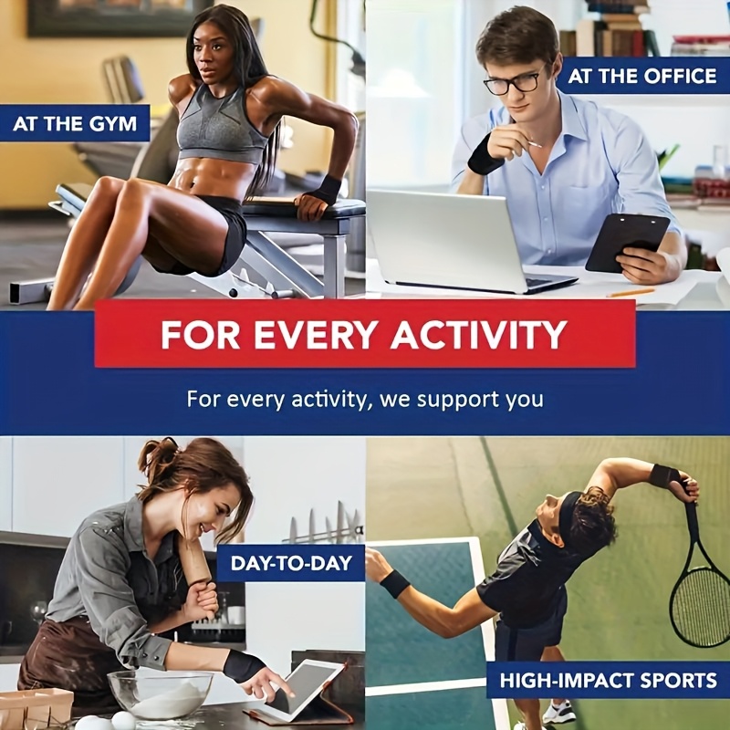 1 adjustable wristband, - comfortable sports wristband for work, fitness and weight lifting, suitable for left or right hand support