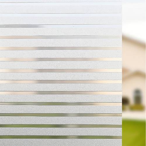 thickened blinds pattern frosted window film self opaque pvc privacy decorative window cling for glass and partitions features static cling leaves no residue suitable for offices and homes