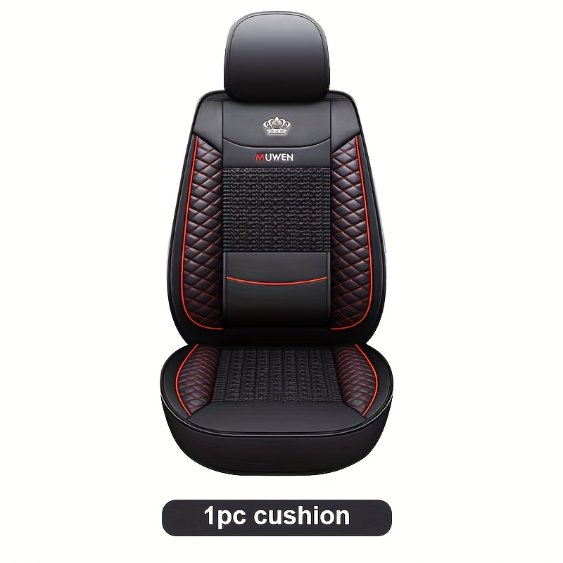 TEMU Single Seat/ Rear Seat Covers 1pc Seat Car Seat Cover, Breathable Allinclusive Automotive Front Seat Cushion, Universal Size Car Accessories