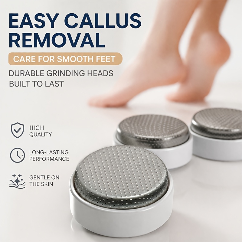 Electric Foot File Callus Remover – Rechargeable Automatic Pedicure Device with 6 Replaceable Roller Heads, Portable Foot Grinder for Dead Skin, Cracked Heels & Smooth Feet — Zaynora Luxury Marketplace