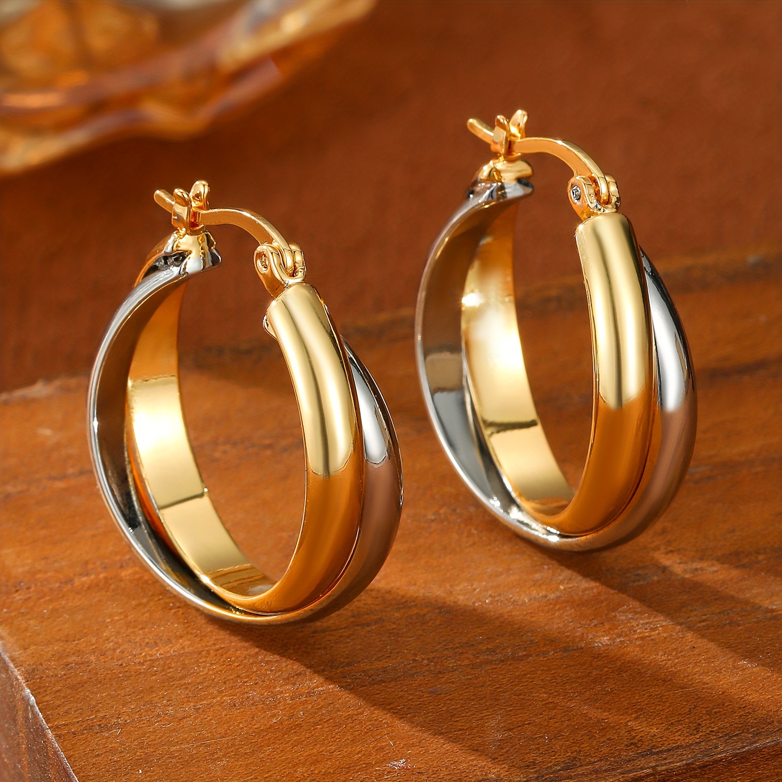 Two Color Alternating Gift Earrings