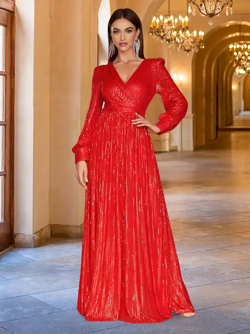 new look red sequin dress Noel Sequin Cut-Out Maxi Dress Red