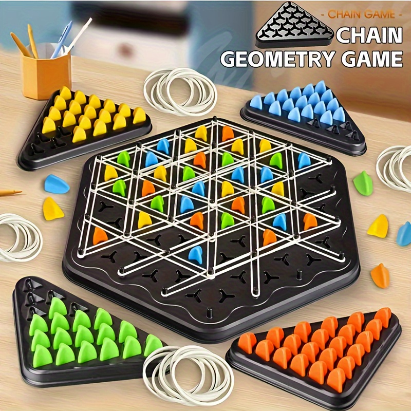 

Triangle Chain Chess - Interactive Family Game For Kids, Enhances Thinking & Puzzle Skills, Birthday Gifts Christmas, Gift