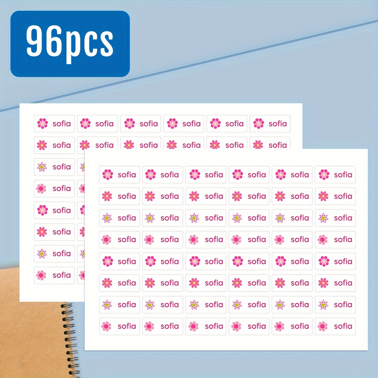Image of Personalized Labels, Self- Name Tags, For School Supplies, Lunch Boxes, Books, Water Bottles, Toothbrush Stickers, Self-adhesive Labels, Drip-proof/, Not Labels - 1.18inch*0.5inch, Set Of 96 Stickers