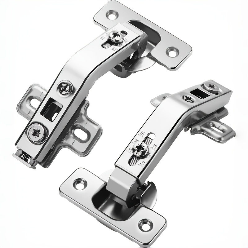 TEMU 2-pack 135-degree Kitchen Cabinet Hinges With Fully Hidden Stacked Design, Suitable For Kitchen Corner Cabinet Spare Parts And Folding Cabinet