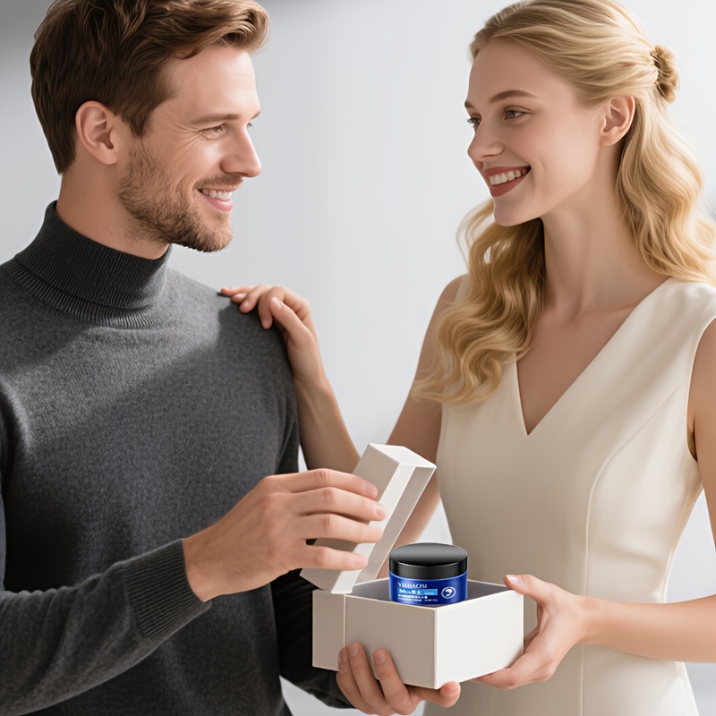 1pc Crème Hydratante pour Hommes à la Crème, Haute Hydratation, Contient du Sodium Hyaluronate, Extrait d'Aloe Vera et de Purslane, Facile à Absorber, Rafraîchissante et Non Grasse, Crème Hydratante pour Hommes