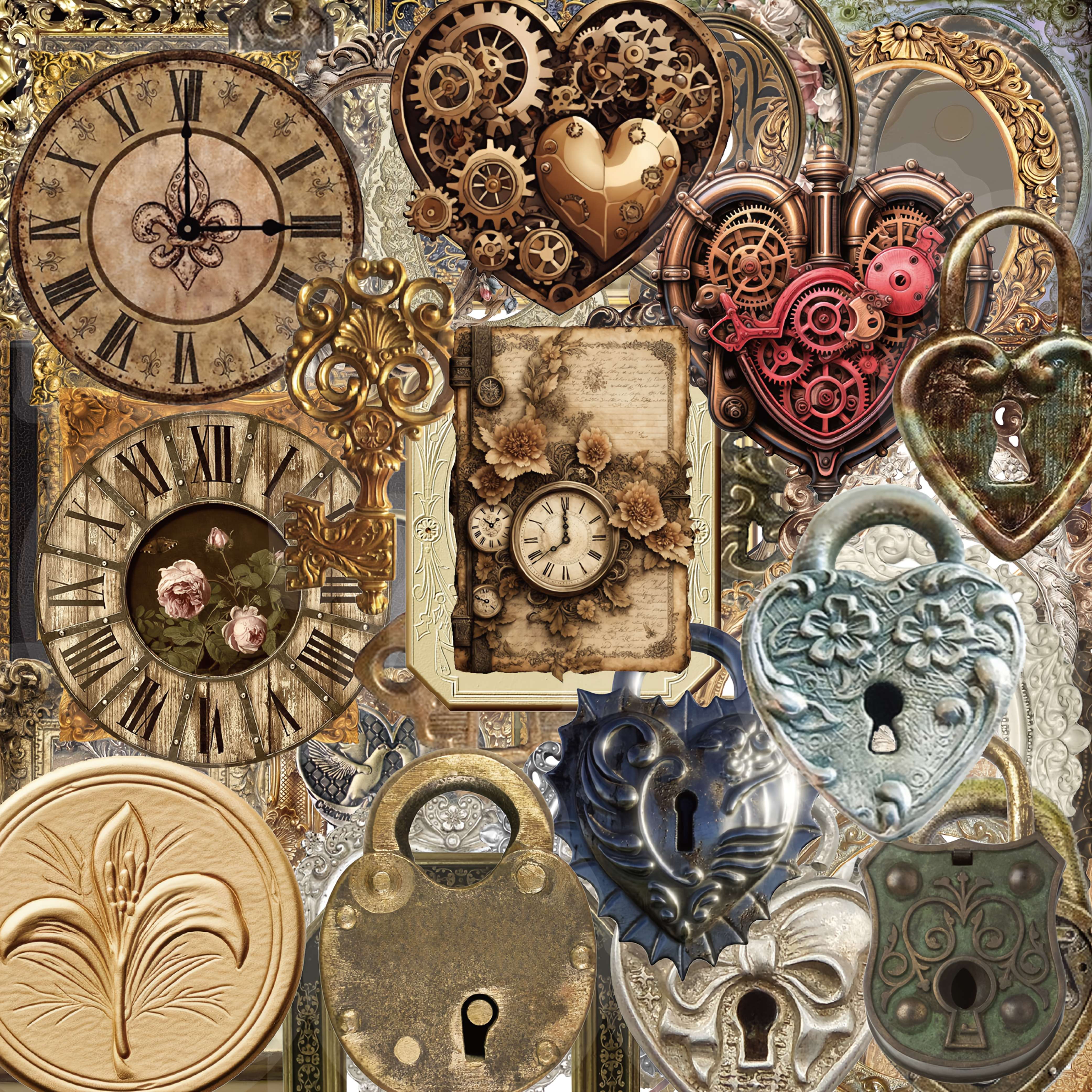Image of 68 Vintage Photo Frame Decorative Window Glass Stickers For Suitcases, Refrigerators, Bedroom Doors, Wardrobes, Diaries, And Skateboards