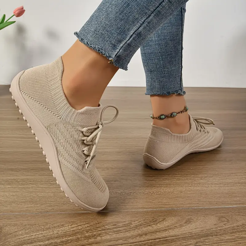 womens ultra light barefoot sneakers wide fit zero drop breathable knit for walking washable movement style details 8