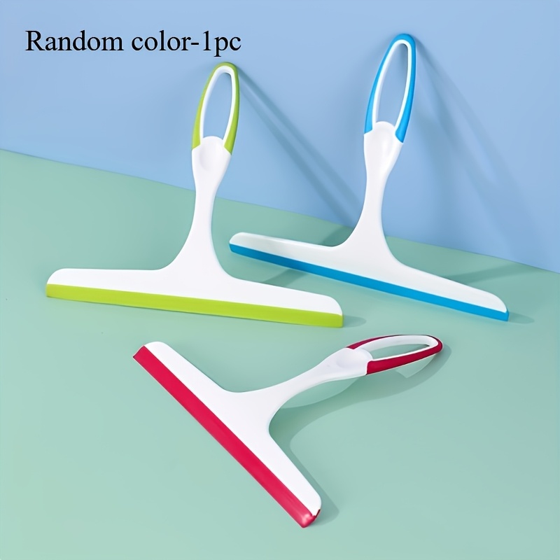 TEMU 1 Random Color Polypropylene Shower Squeegee, Handheld Glass Scraper, Suitable For Removing Water From Shower Doors, Bathrooms, Windows, And Car