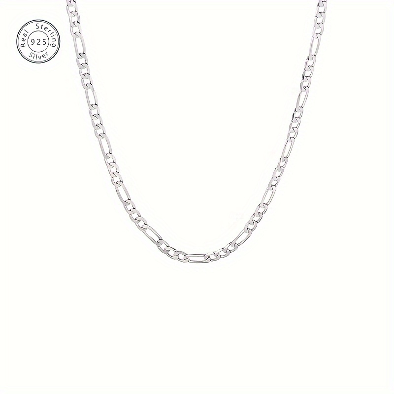 

925 Silver Italian 5mm Diamond Cut Chain Necklace, Men And Women Can Wear The Necklace, Season, With A Box Packaging