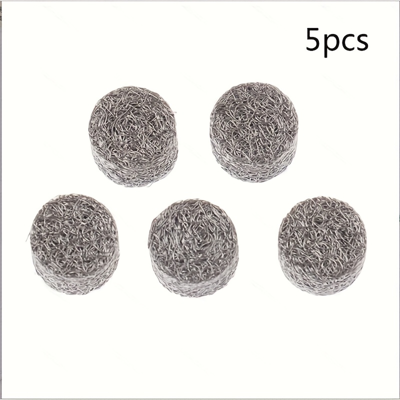 5pcs High-quality Stainless Nozzle - Foaming Net | Snowflake Soap Nozzle Mesh Filter For Car Maintenance, Silvery - Stainless Steel