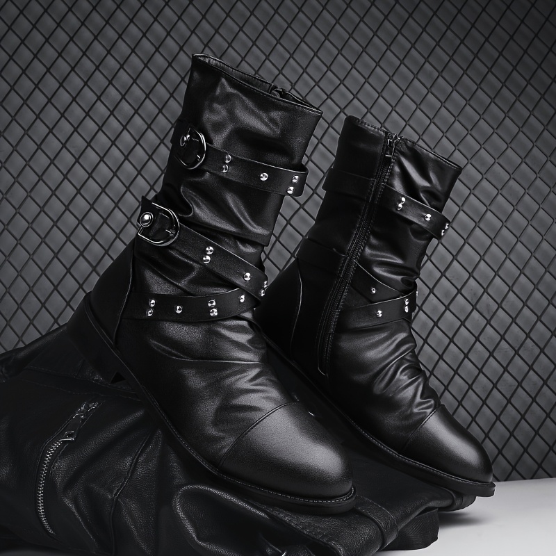 TEMU 's Motorcycle Boots, Long Boots, Casual Boots