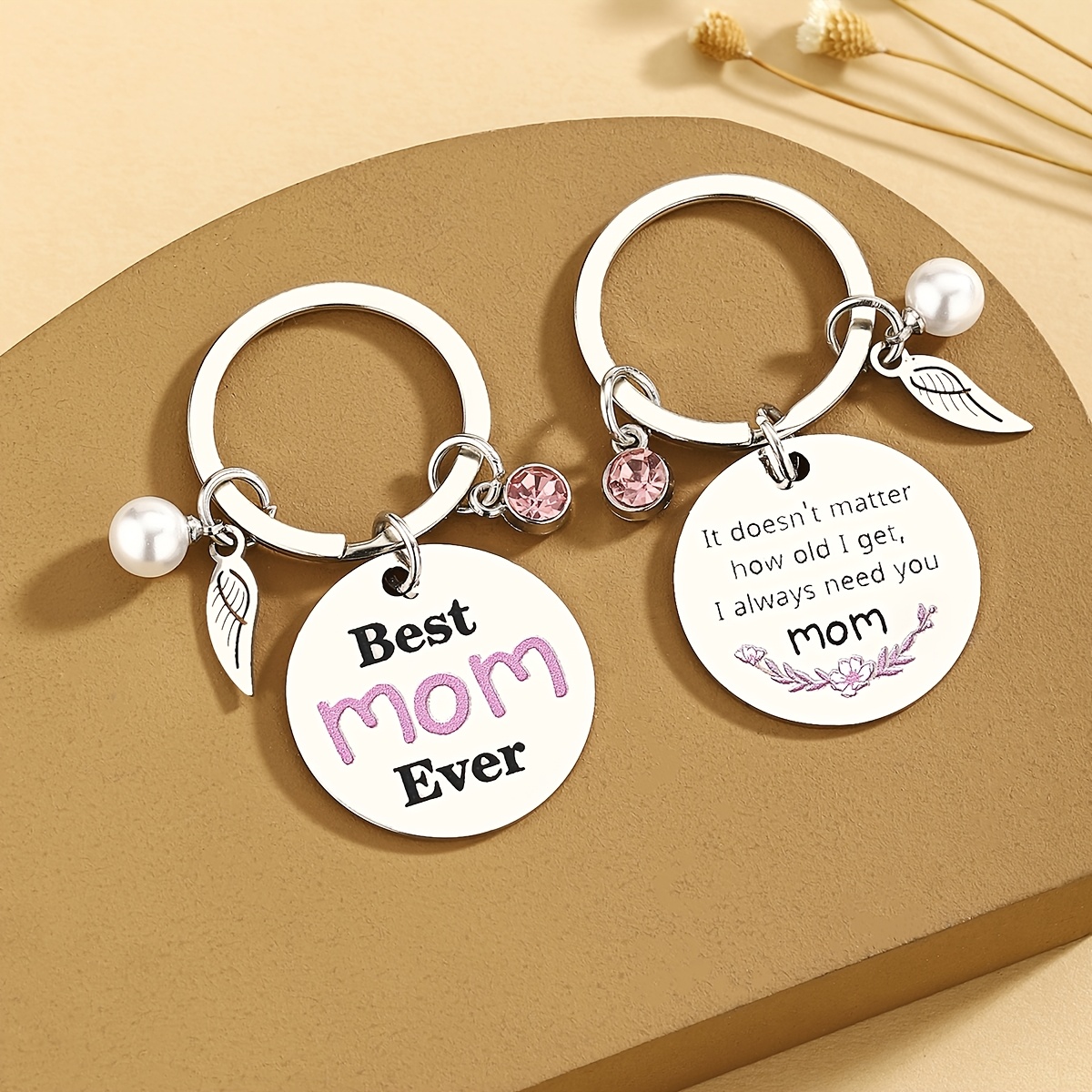 TEMU Cadeaux de Noël pour Maman - Idées Uniques pour Femmes et Adultes - Porte-clés avec Carte Cadeau - Meilleures Mères du Monde - Cadeaux pour la