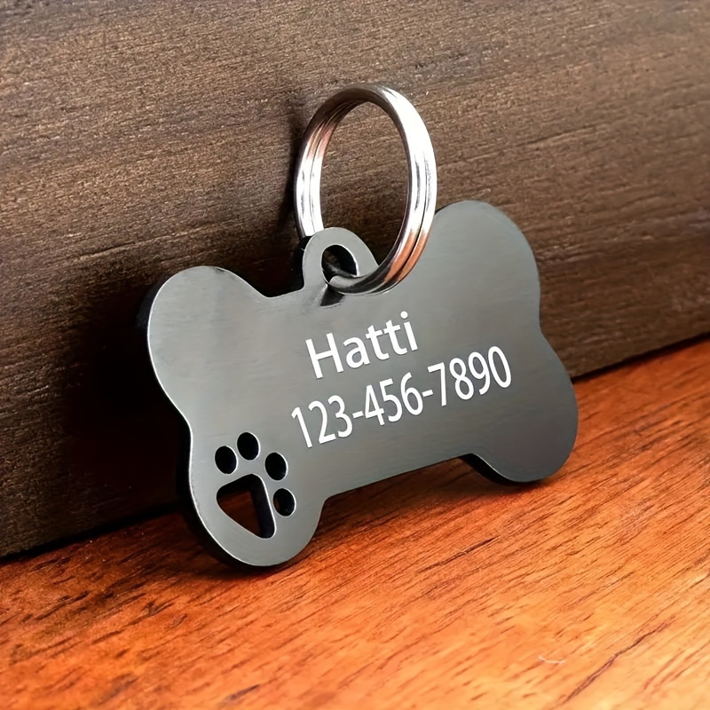 

Pendant For Men, Personalized With Name, Phone Number, Dog Id Tag, Keychain Pendant, For Dog Lovers, Father's Day Gifts