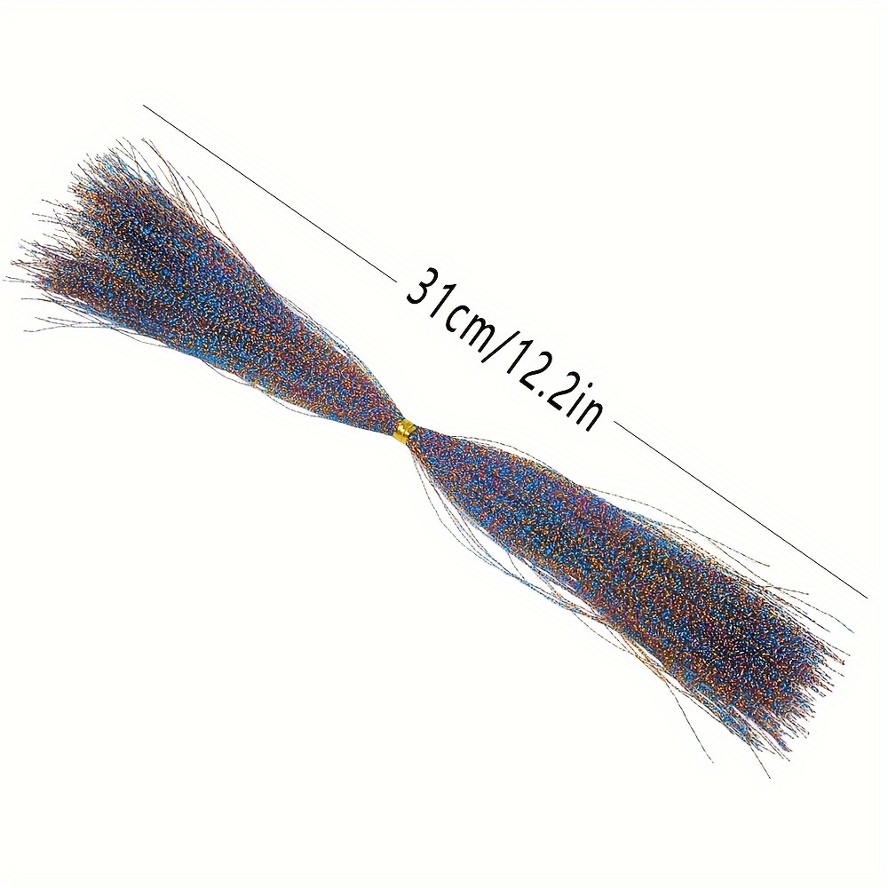 Flash Thread Fly Tying Materials Fishing Flies Streamer Tying Accessory for Lure Making DIY Tool 250m Brown