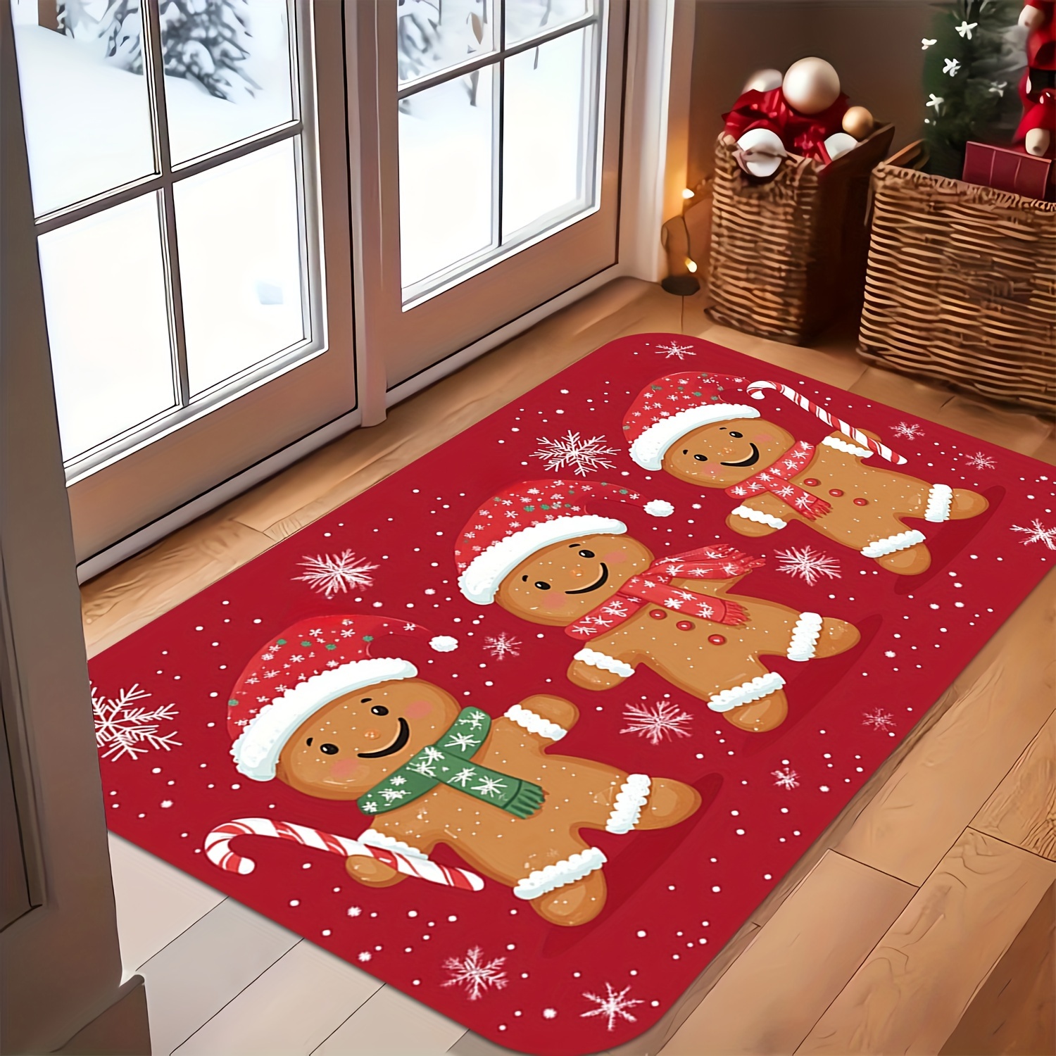 

Christmas Man & Pattern - , , , , Polyester Mat For Bathroom, , , - Decor