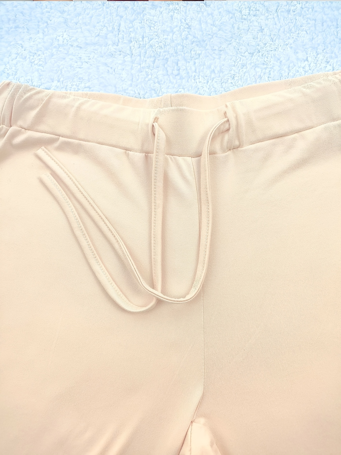New Autumn Women's Clothing from Europe and America, NEW YORK & BROOKLYN Letter Print, Daily Casual Wear, Two-Pack of Comfortable Slim-Fit Stretch Tapered Straight-Leg Pants with Drawstring Waistband