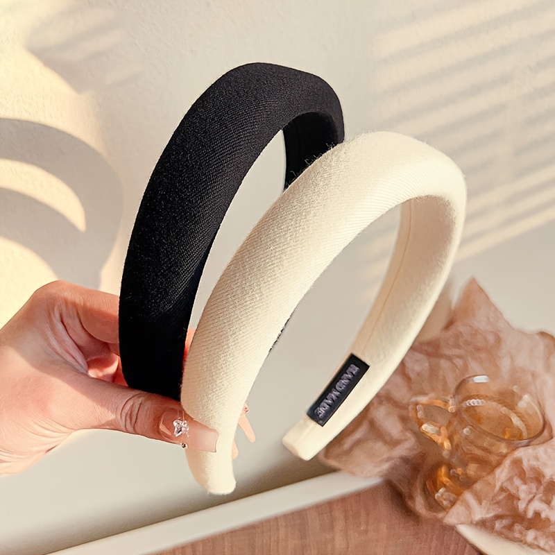TEMU Paquete de 2 pinzas para el pelo de esponja de corona para mujer, diademas elegantes para prender el pelo, accesorios para el pelo, regalos de ,