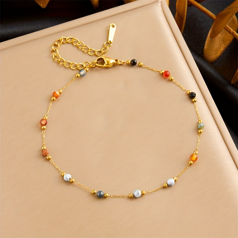 Fashionable, Elegant, Easy, Niche Design, Versatile Splicing, Bead Chain, Foot Chain