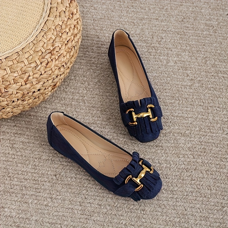 New Summer 2024 Flat-Soled Loafers for Women with a Soft Bottom And Elegant Style., Women Shoes
