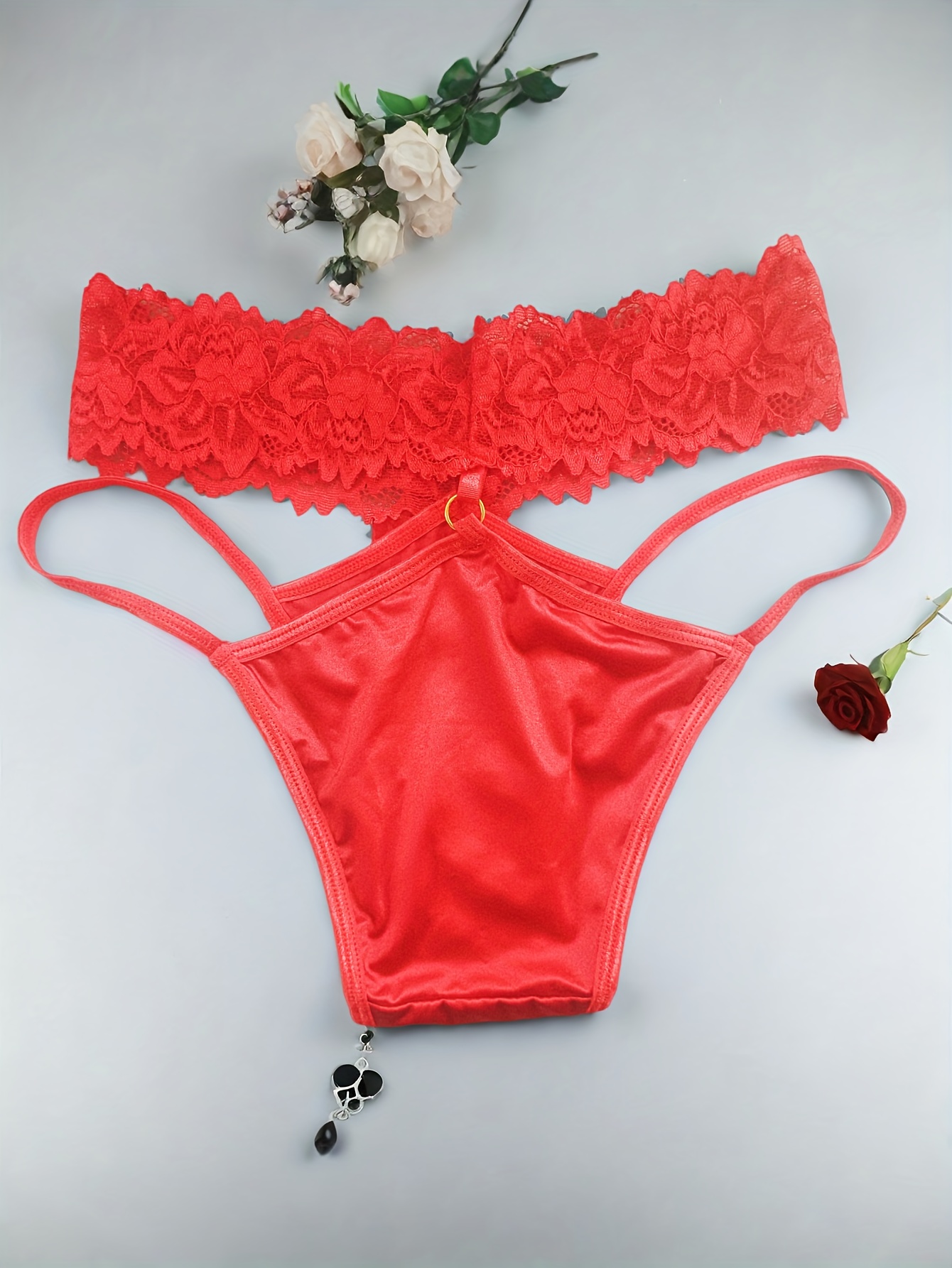 ropa interior encaje semi transparente mujer bragas hipster Temu