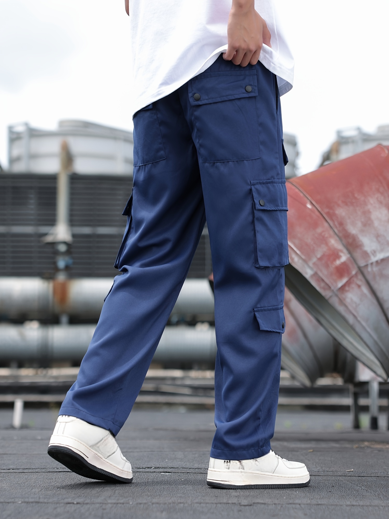 Work Pants Outfit Cargo Pants Navy Blue Mens Street Style