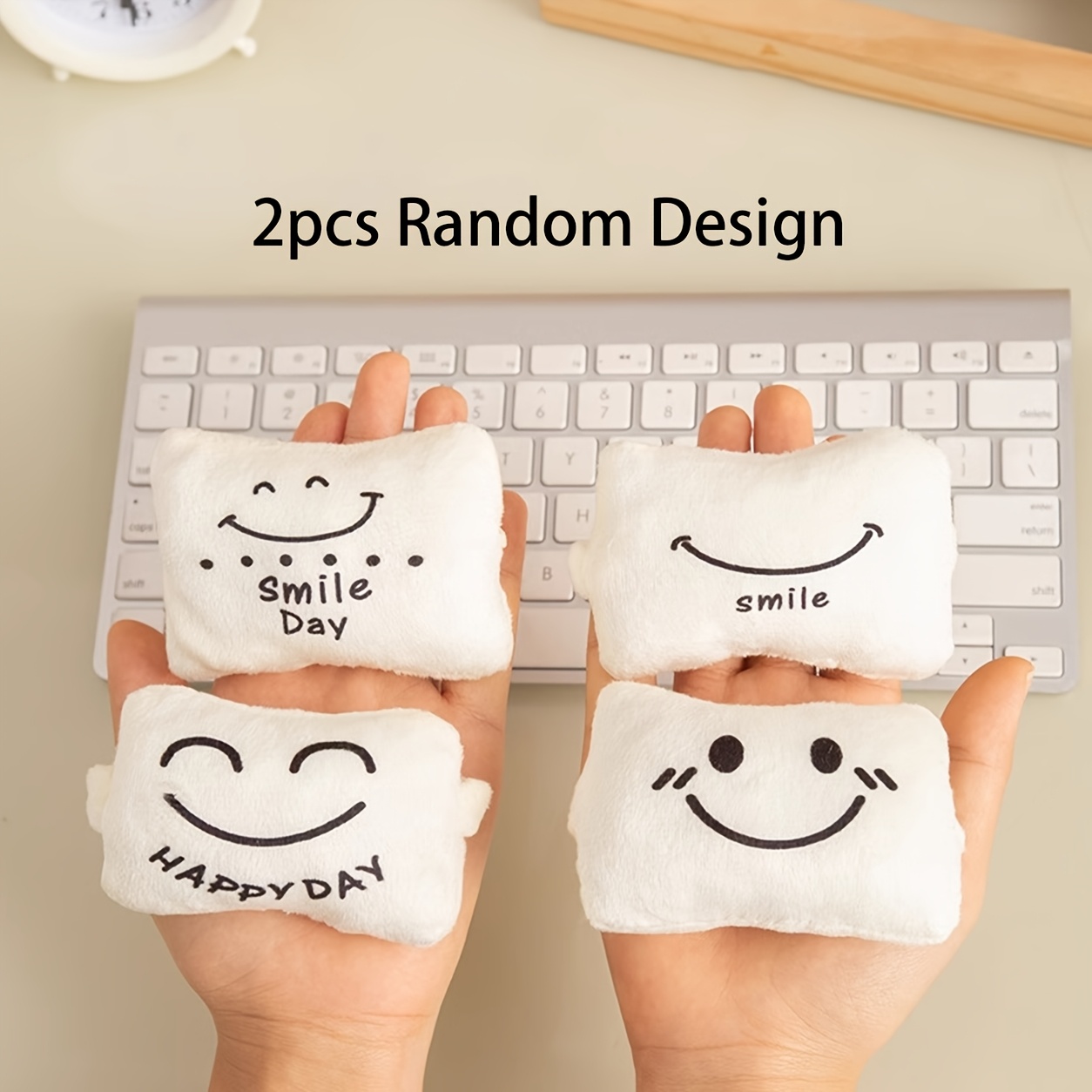 TEMU Juego de 2 piezas mejorado con aleatorio, juego de reposacodos ergonómicos de espuma viscoelástica, para muñeca de ratón y teclado, adicionales