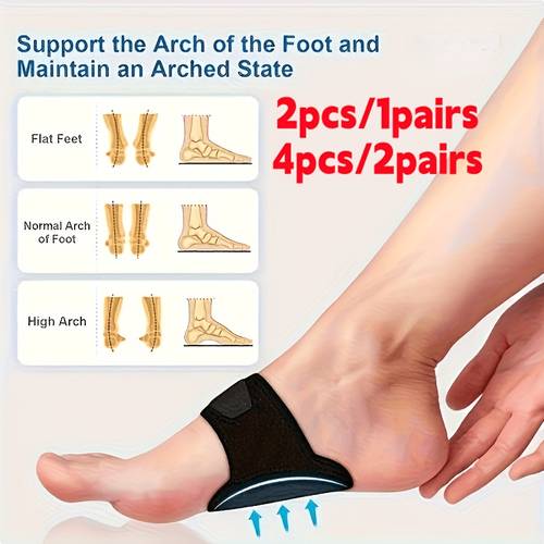 2pcs 4pcs unisex arch support inserts 8 shaped heel and support pads shock absorbing flat inserts with high arc low arc and collapsed footstrings breathable and comfortable for men and women high arc support ergonomic inserts breathable