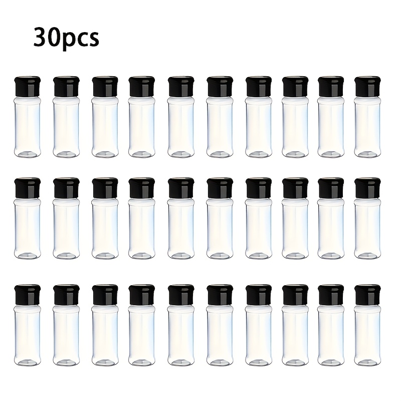 30pcs Spice Bottles Home Kitchen Pepper Shakers Chili Powder Bbq Seasoning Jars Dispenser Bottles