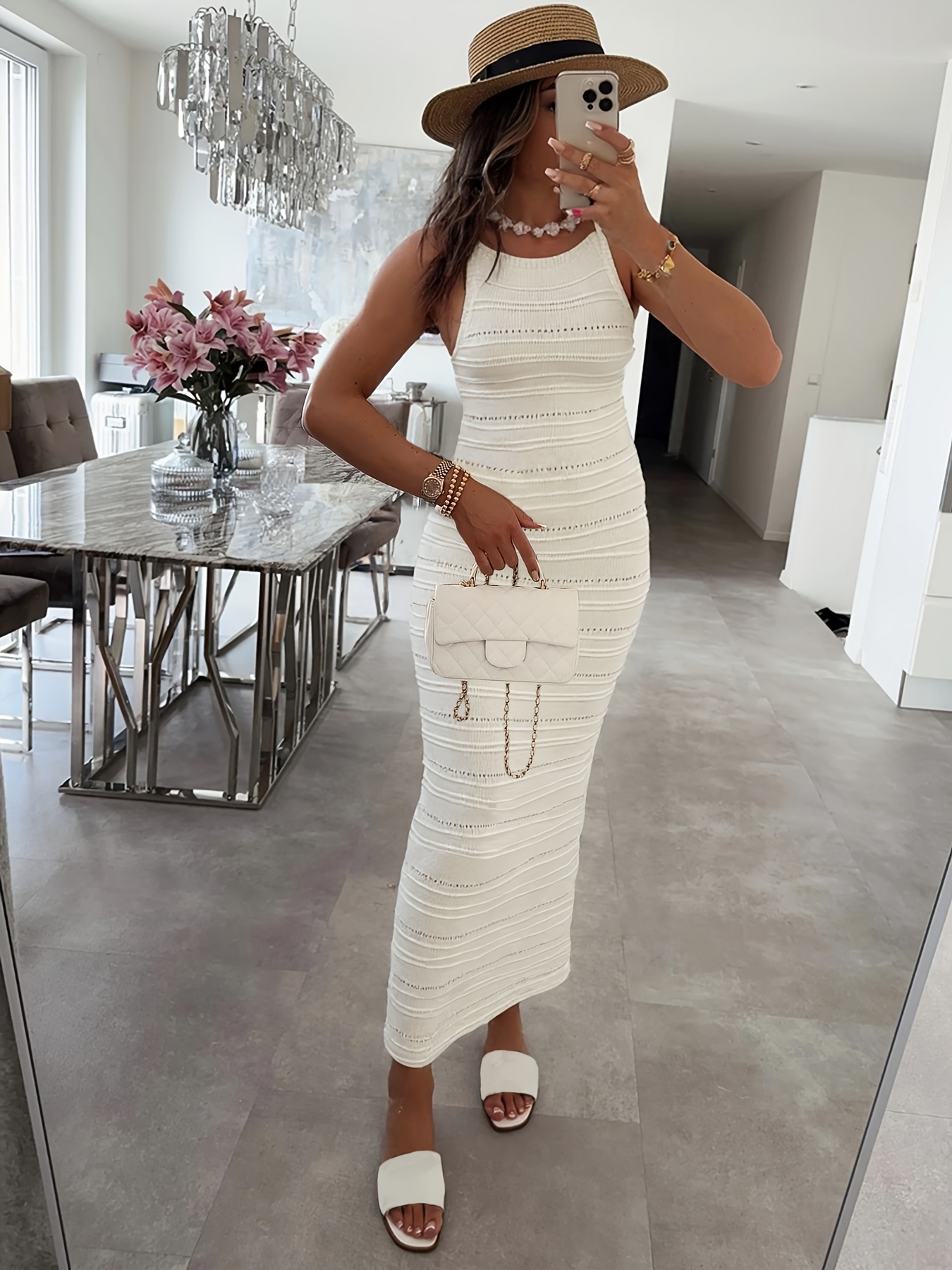 womens summer new backless sweater dress female holiday - Temu Mauritius