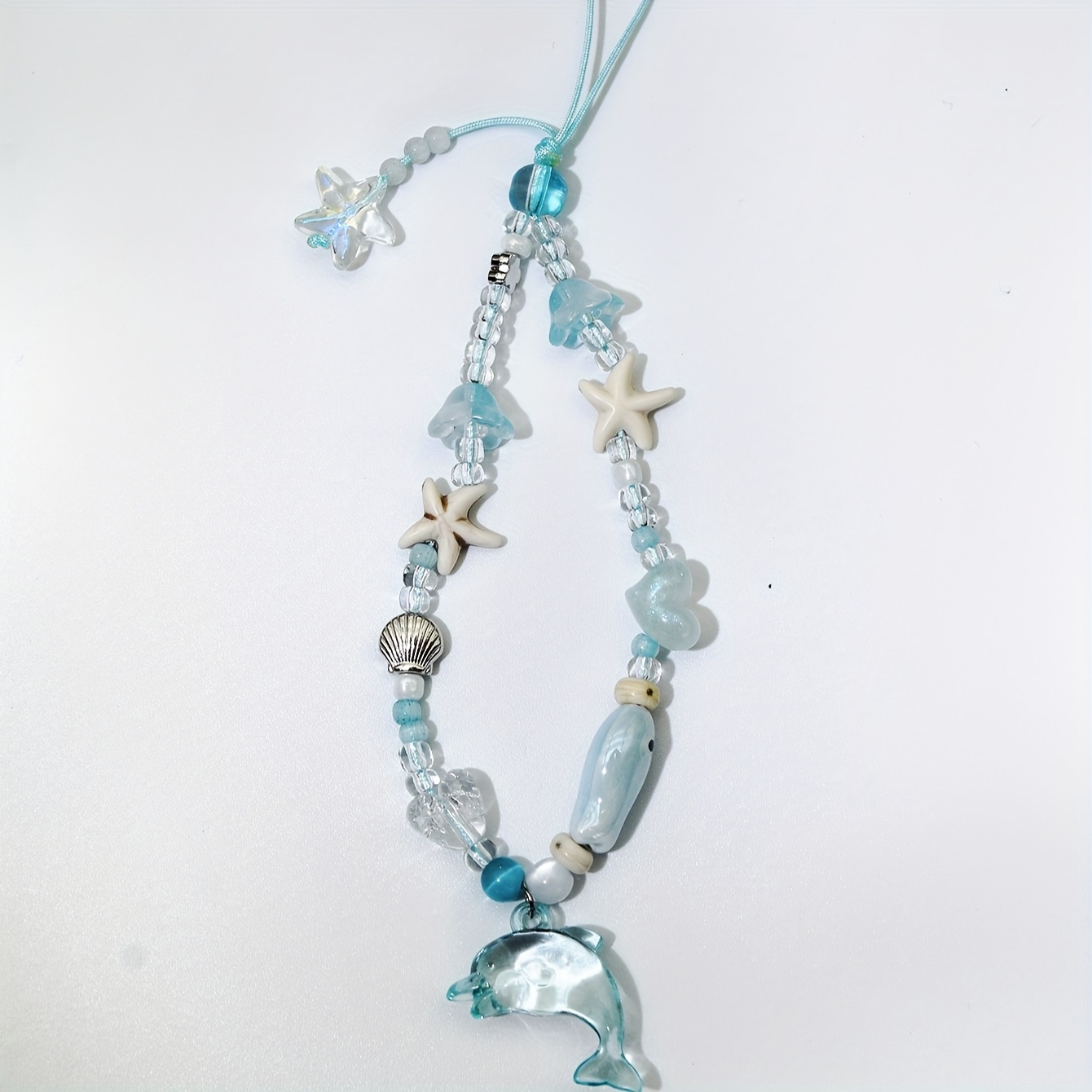 TEMU Mobile Phone Lanyard Ccd Lanyard Pendant Universal Cute Ins Beaded Mobile Phone Chain