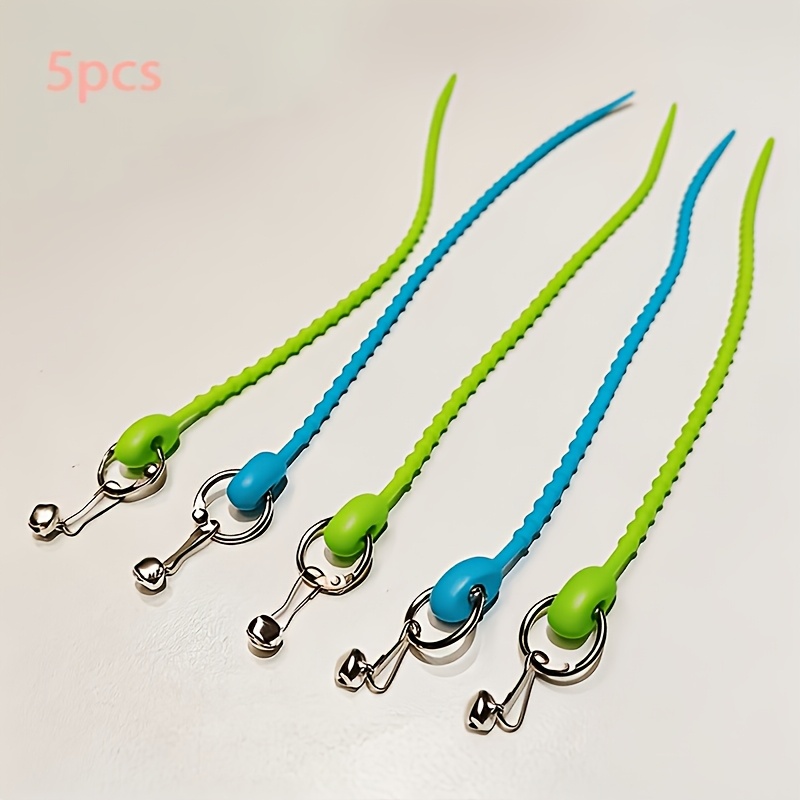TEMU 5pcs Bite-resistant Cat Teaser Wand Replacement Heads, Simulated Mouse Tail Octopus Tentacle Sound Accessory, Interactive Cat Entertainment