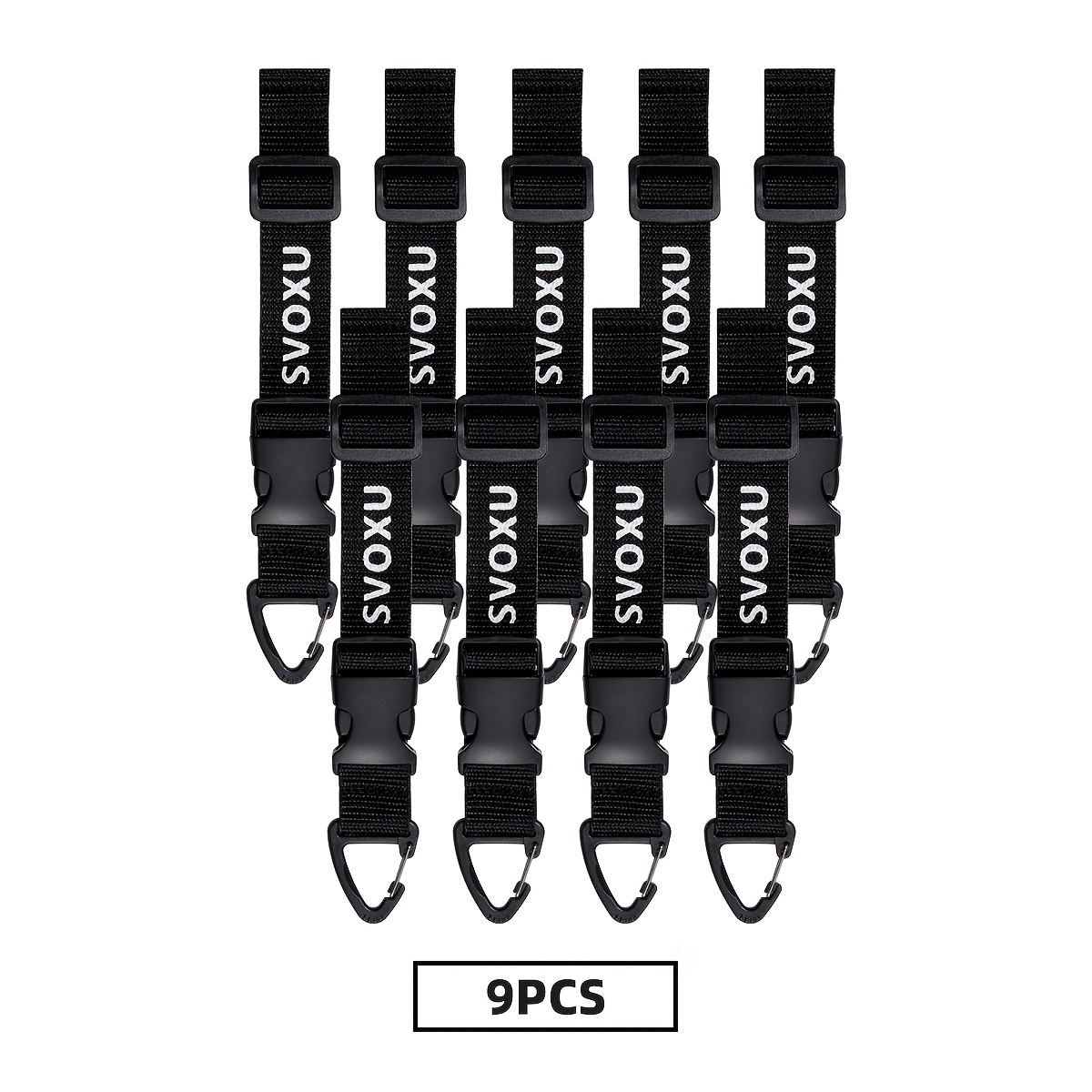 5/9-pack Heavy-duty Adjustable Extension Cord Reel Organizer With Locking Mechanism - Polypropylene For Garage, Workshop, Tool Belt And Cable Storage